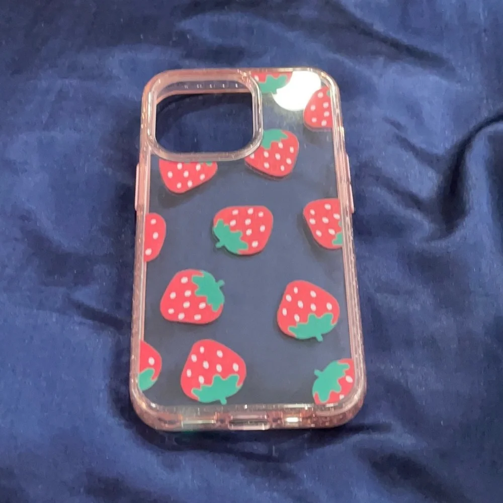 New strawberry iPhone 13 pro phone case